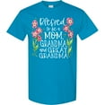 thumbnail image 3 of Inktastic Blessed to Be a Mom, Grandma, and Great Grandma Pink Flowers T-Shirt, 3 of 5