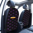 thumbnail image 2 of Artistic Horse Purple Lines Mats Back Seat Protectors, Car Seat Protector Vehicle Organizers Waterproof Cover Back Seat Cover for Kids with 3 Storage Pockets 2 Pack, 2 of 5