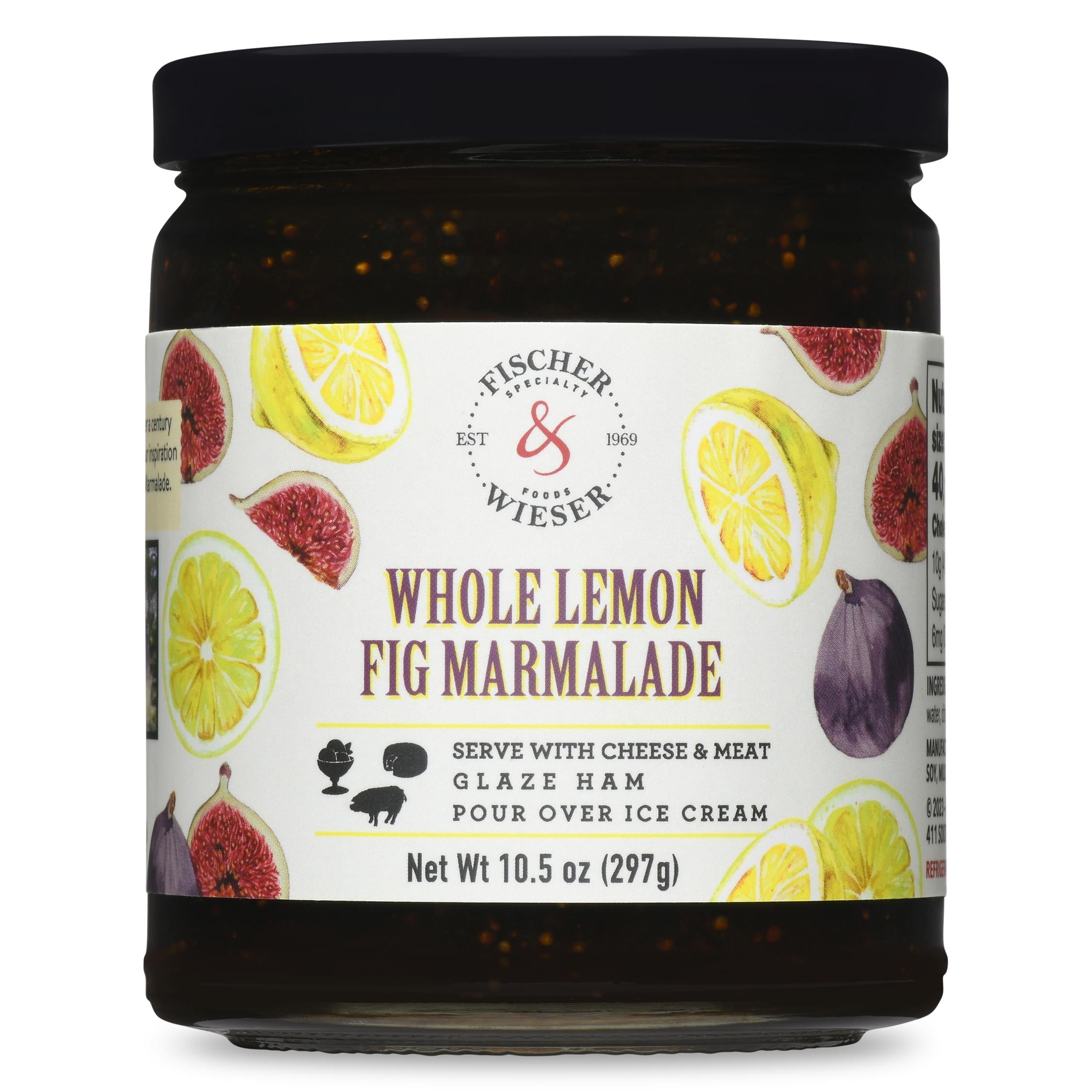 (2 pack) Fischer & Wieser Whole Lemon Fig Marmalade, 10.5 oz