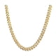 thumbnail image 1 of Collar de hombre exquisito HipHop de moda de oro cubano collar de acero de titanio para hombre cadena galvanizada, 1 of 10