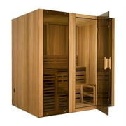ALEKO STI6CED Canadian Cedar Indoor Wet Dry Steam Room Sauna, 6 kW Harvia KIP Heater, 6 Person