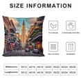 thumbnail image 6 of Heduofu Pillow Case American Louisiana State New Orleans City Scenery Cityscape Decorative Sofa Cushion Cover Accent Throw Pillow Cover for Couch Bed Living Room White, 6 of 6