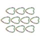 thumbnail image 5 of LetCart 10PCS Llavero Diseño En Forma De Corazón Aspecto Colorido Mano De Obra Fina Llavero De Alta Dureza, 5 of 5