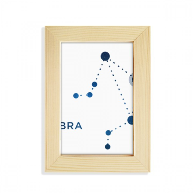 Balance Constellation Signe Zodiaque Bureau Affichage Photo Cadre Image Art Peinture 5 X 7 Pouces