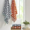 thumbnail image 3 of Intelligent Design Lita 6-Piece Cotton Jacquard Towel Set in Orange, 3 of 7