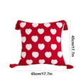 thumbnail image 3 of Openpig Valentines Day Throw Pillow Covers 18x18 Set of 2 Love Heart Couples Decorations Embroidery Cushion Covers Home Decor for Couch Girlfriend Sofa Bedroom, 3 of 6