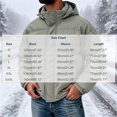 thumbnail image 5 of Hooded Puffer Jacket Men Solid Color Windproof Zip Up Winter Coat,Warm Thick Padded Outerwear with Pockets, 5 of 8