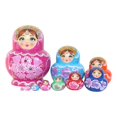 thumbnail image 3 of HILABEE 10 Layer Nesting Doll Nesting Wishing Dolls Handpainted Collectible Crafts Matryoshka Dolls Stackable for Birthday Gift Table rose, 3 of 9
