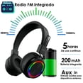 thumbnail image 3 of Audífonos con diadema VAK VD-2026 bluetooth con radio fm y entrada para memoria micro SD, 3 of 6