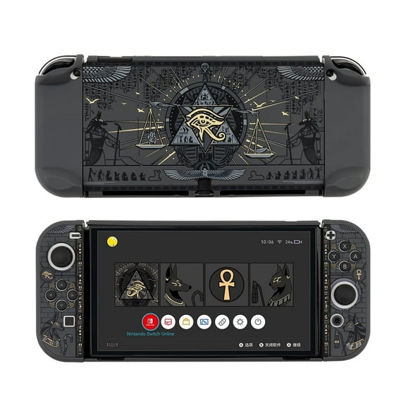 GeekShare Hard Slim Protective Case for Nintendo Switch OLED Console and Joy Con - Land of Mystery