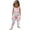 F-191Pink, variant on ZHOGXU Kids Toddler Girls Romper Flower Printed Sleeveless Suspenders Comfortable Breathable Jumpsuit With Pockets For Casual Daily Wear,Navy,2-3 Years