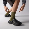 thumbnail image 3 of Rokment Mens Wide Width Orthopedic Clogs Garden Shoes with Back Straps and Arch Support Comfortable Closed Toe Open Back Walking Sandals Quick-Dry Casual Slippers Black Size 8, 3 of 6