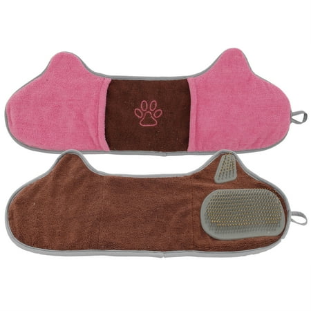 UPC: 0810051332988 | Pet Life ®  Bryer  2-in-1 Hand-Inserted Microfiber Pet Grooming Towel and Brush