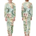 thumbnail image 3 of DISNIMO Flower Hummingbird Pajama Set for Girls 3-4 Pink Pajamas Set Soft Kids Pjs Set Girls Long Sleeve Pajama Set Kids 2 Piece Pjs for Girls Pj Sets Boys Sleepwear Set Fall Pj Set Kids Girls, 3 of 7