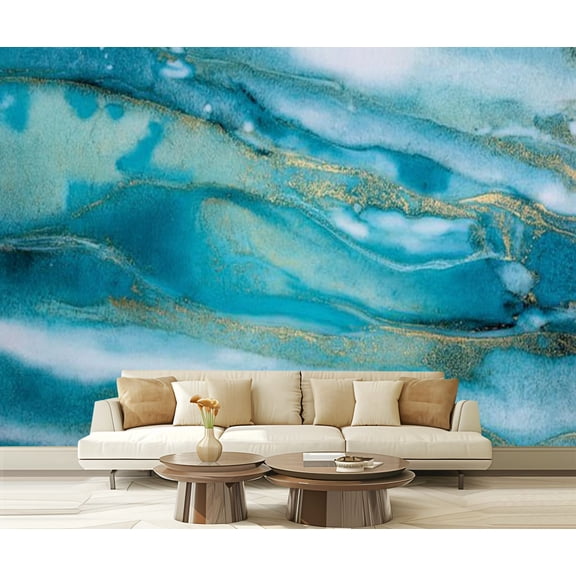 Peel and Stick Wallpaper multicolored abstract artistic brush strokes lines Modern Art Wall Mural Decor Self Adhesive and Removable 69in x 98in