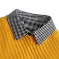 thumbnail image 2 of Women's Detachable Fake Collar, Plaid & Denim Styles, Pointed Shirt Collar, Adjustable Back Ties, Layering Accessory, Sweaters, Blouses, Casual Daily Wear G One Size, 2 of 3