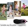 thumbnail image 4 of CZV Boys Girls Shoes Kids Sneakers with Non-Slip Breathable Lightweight Tennis Athletic Running Black Shoes for Little Kid & Big Kid, 4 of 8