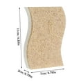 thumbnail image 2 of sixwipe 12 Pack Natural Kitchen Sponge, Biodegradable Compostable Cellulose and Coconut Scrubber Sponge, Eco-Friendly Scrub Sponges for Dishes, Bathtubs(Brown-White), 2 of 8