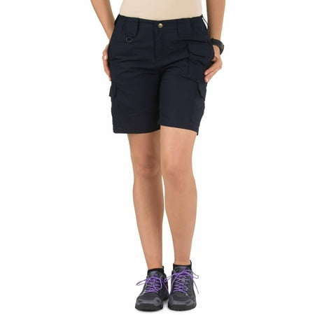 UPC: 0844802161077 | 5.11 Work Gear Women s Taclite Pro Shorts  Lightweight Polyester  Triple Stitching  Dark Navy  2  Style 63071