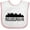 White and Pink, variant on Inktastic Philadelphia Pennsylvania City Skyline Boys or Girls Baby Bib