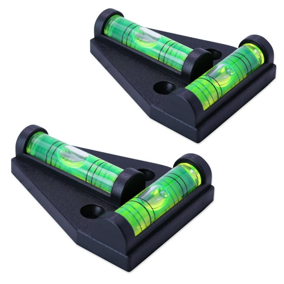 Leisure Coachworks RV T Level Bubble Level, Multipurpose 2 Way Spirit Level T-type Spirit Level Bubble for RV, Trailer, Machines, Furniture, Tripods, Camera Equipment Measure 2 PACK