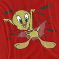 thumbnail image 2 of Looney Tunes Vampire Tweety Women's T Shirt, Red, X-Large, 2 of 6