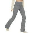 thumbnail image 5 of SELONE Leggings for Women Flare Gray Plus Size Workout Pants with Pockets Elastic Waist Full Length Curvy Casual Long Flare Workout Pants for Work out Solid Yoga Lightweight S Breathable Gym Clothes, 5 of 8
