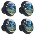 thumbnail image 2 of 4 Pcs Plants under the Stars Knobs for Kitchen Cabinet Cupboard Dresser Bookcase Drawer Pulls Handles Round Home Decor, 2 of 8