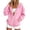 A-Pink1217, variant on Womens Raglan Pocket Full Zip Hooded Jacket Adjustable Drawstring Long Sleeve Cardigans Jogging Daily Wear Casual Hood Outerwear