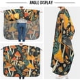thumbnail image 4 of Dreamtimes Mushroom Leaves Salon Cape, Hair Cutting Cape with Snaps, Professional Large Barber Stylist Hairdresser Cape, Waterproof Machine Washable, 65" x 55”, 4 of 7