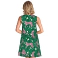 thumbnail image 2 of Bixox Tropical Leopard Print Women's Sleeveless A-Line Dress with Pockets, Casual Knee-Length Tank Dress for Summer-Large, 2 of 7