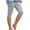 A-Grey2536, variant on XIAONU Solid Capri Leggings for Women Lace Stretch Fit Bottoms