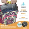 thumbnail image 2 of Chic Abstract Paisley Art Cooler Backpack - Insulated 20L Soft Cooler Bag with Tablet Compartment, Perfect for Workers & Students, 2 of 3