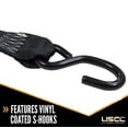 thumbnail image 4 of 2" x 10' Black Stainless Steel Ratchet Strap w/ Vinyl Coated S-Hooks, 4 of 5