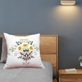 thumbnail image 4 of Rongfmy DIY Embroidery Pillow Covers Cushion Cover Floral Pattern Fabric Pillow Case white1, 4 of 9
