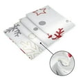 thumbnail image 5 of SPXUBZ Winter Merry Christmas Xmas Snowflakes Polyester Shower Curtain for Bathroom Decor 72"x72", 5 of 7