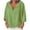 Green, variant on Womens Blouses Casual Long Sleeve Neck Long Sleeve Cotton Aline Loose Button Tunic Summer Blouse