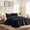 Black, variant on Regency Heights Velvet Quilt Set, 2-Piece Luxury Bedspread with 1 Sham, Ultra Soft Reversible Microfiber, All Season Lightweight Bedding, Blush, Twin/Twin-XL