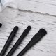 thumbnail image 3 of IDEANATEGRATE Cosmético Negro Ligero Con Brochas Doble Punta Para Llevar Y Guardar, 3 of 6