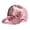 Pink, variant on Sequin Hat Shiny Sequin Baseball Cap Adjustable Breathable Mesh Cap (Blue One Size)