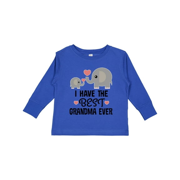 Inktastic Grandkids Best Grandma Ever Boys or Girls Long Sleeve Toddler T-Shirt