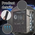 thumbnail image 4 of 78.7x11.8inch Black Computer Mesh Dust Filter PVC Dustproof Mesh Filter Cover for Computer Case and Fan Dust Screen 0.2mm Thick, 4 of 6