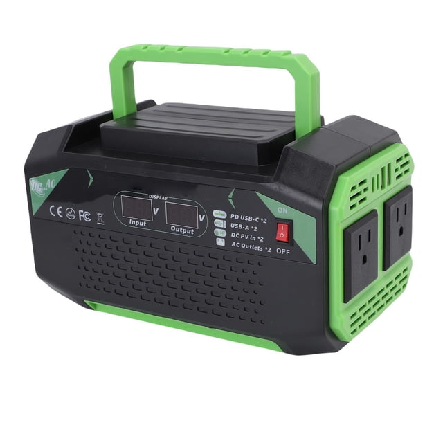Car Inverter, Car Adapter Inverter 12V To 110V Smart Display 2 USB Ports for Phone