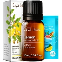 Gya Labs Lemon Essential Oil for Diffuser, Natural Essential Oil Lemon Oil for Skin, Cleaning, Aromatherapy - 0.34 fl oz