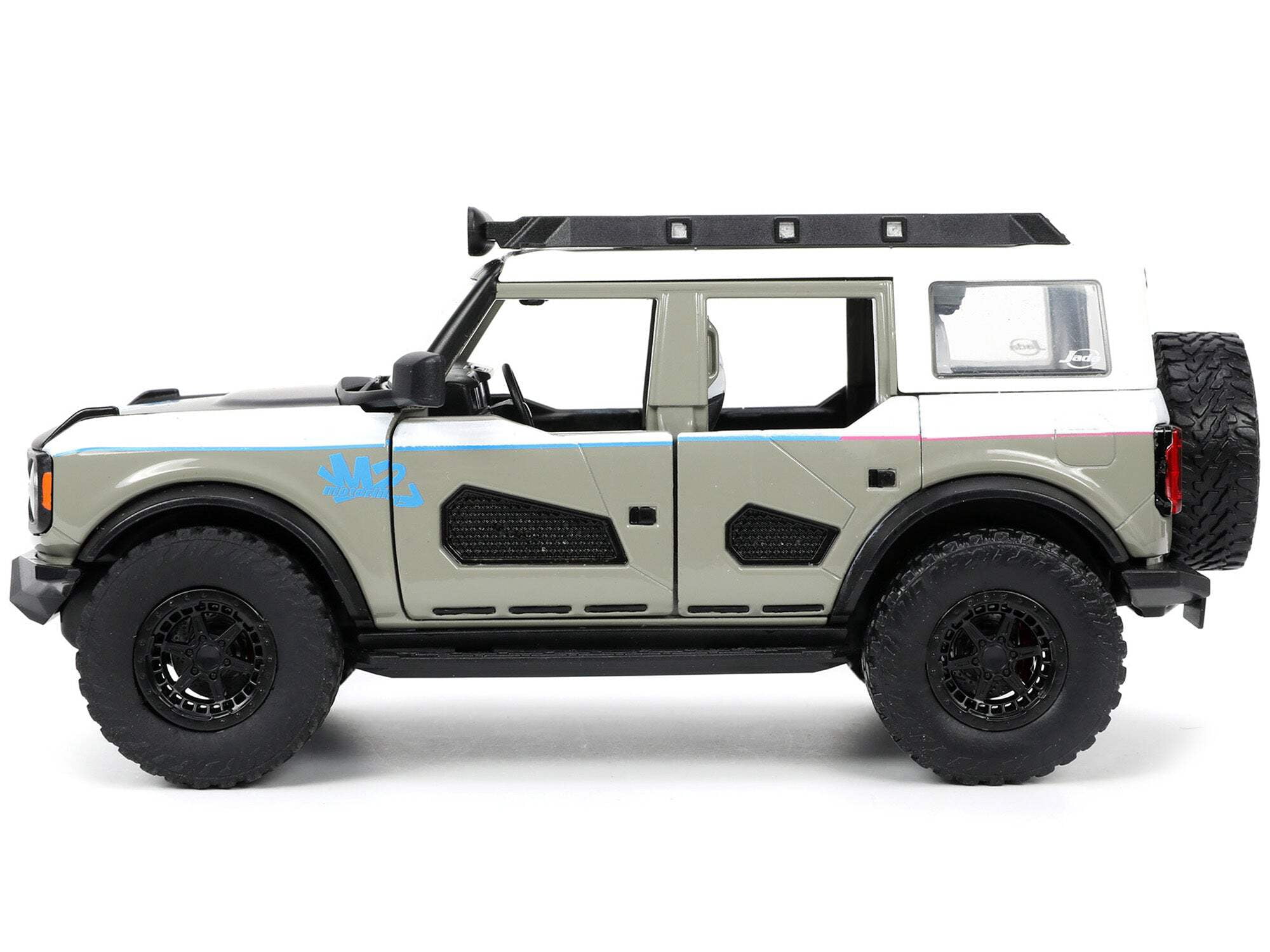 Just Trucks 1:24 2021 Ford Bronco Gray Die-cast Car Play Vehicles