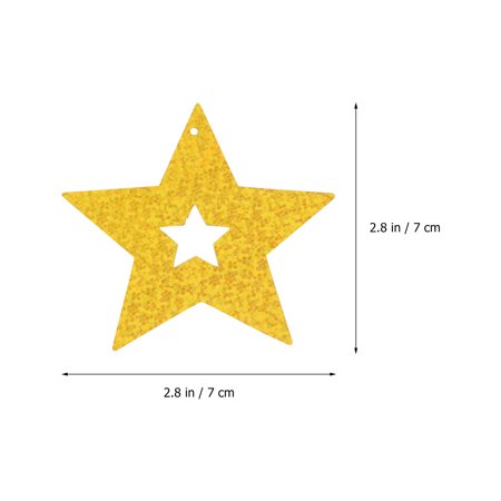 

3 Bags Rain Curtain Props Five-pointed Star Curtain Festive Background Props