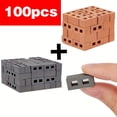 thumbnail image 1 of LOVEVER 100pcs Mini Cinder Blocks Realistic Fake Bricks Micro Building Blocks Micro Bricks Mini House Accessories for Mini Garden Landscape Model Architect Building Creative Gifts Christm, 1 of 6