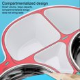 thumbnail image 1 of Langgg Stainless Steel Kids Tableware Set Spoon Fork Cartoon Car Shape Compartment Design Baby Bowl Cutlery for Kitchen Pink Fork, 1 of 8