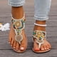 thumbnail image 2 of Sandalias de Mujer Cómodas de Moda Casual Estilo Bohemio Zapatos de Playa Más Tamaño Primavera / Verano de Moda Doble Correa Sandalias, 2 of 9