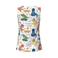 thumbnail image 5 of Sigee Dinosaur (2) for Women's Workout Tank Top,Running Tank Tops,Sleeveless Gym Clothes, 5 of 8